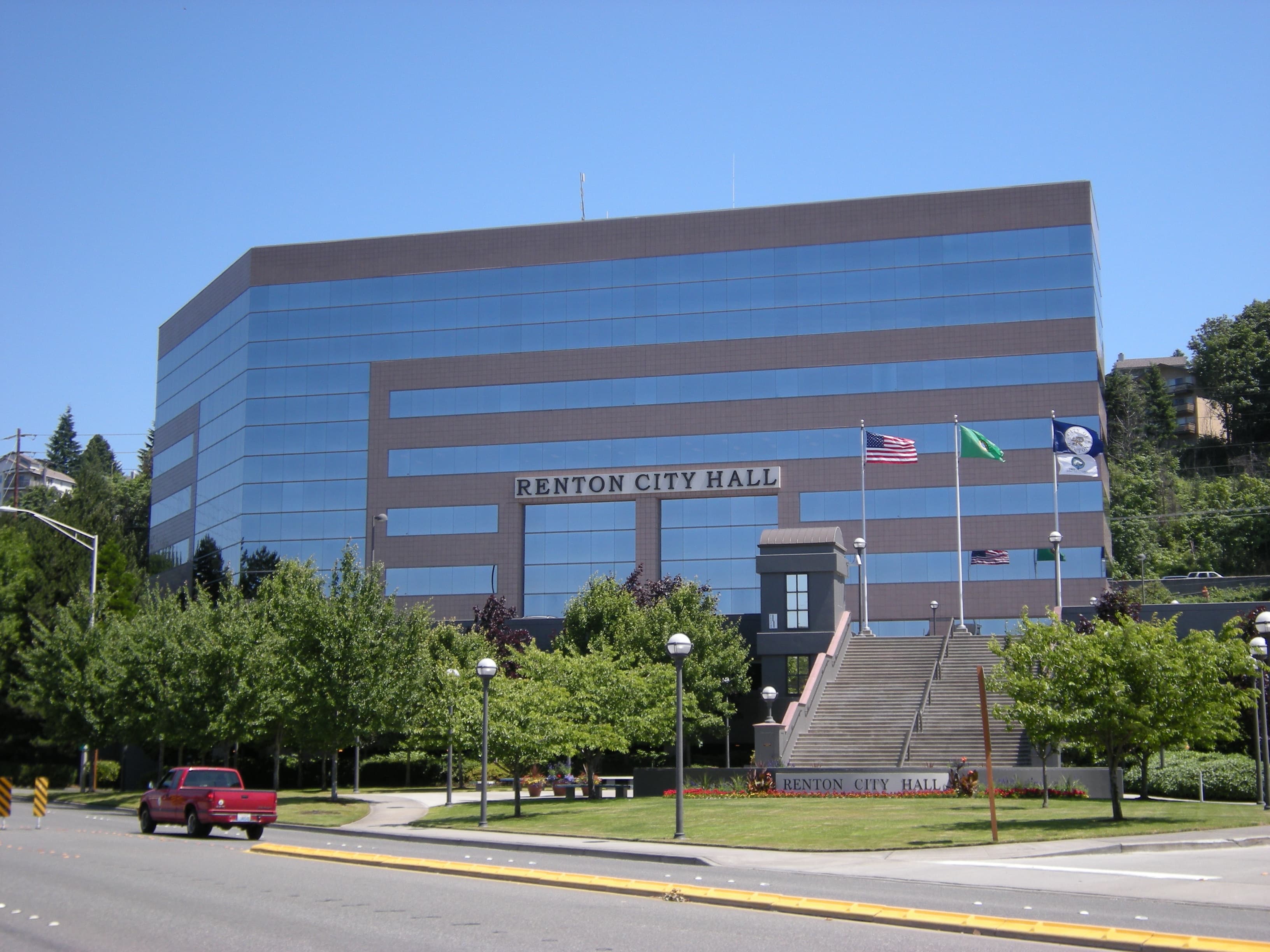 Renton City Hall in downtown Renton, Washington